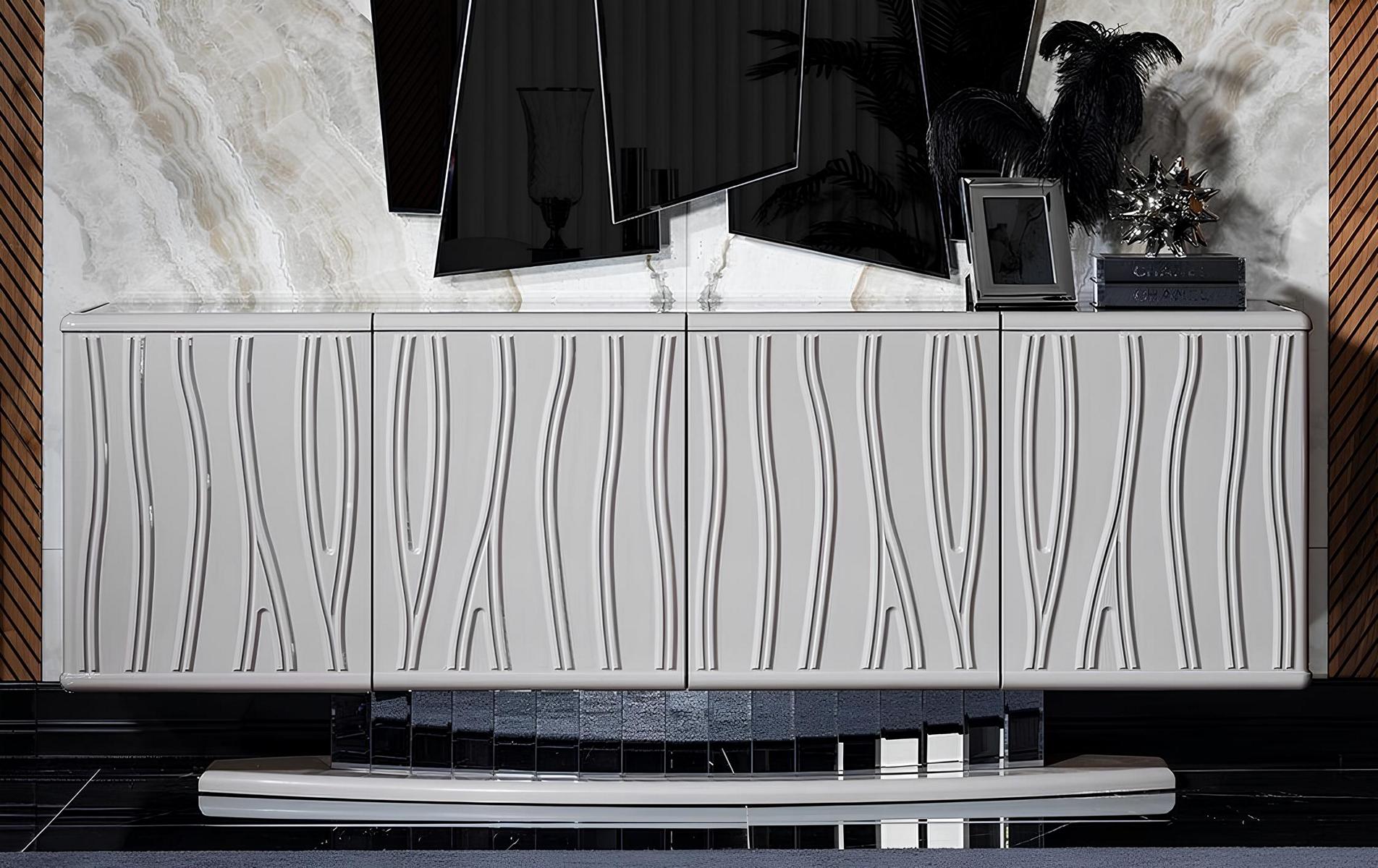 Weißes modernes Holzsideboard