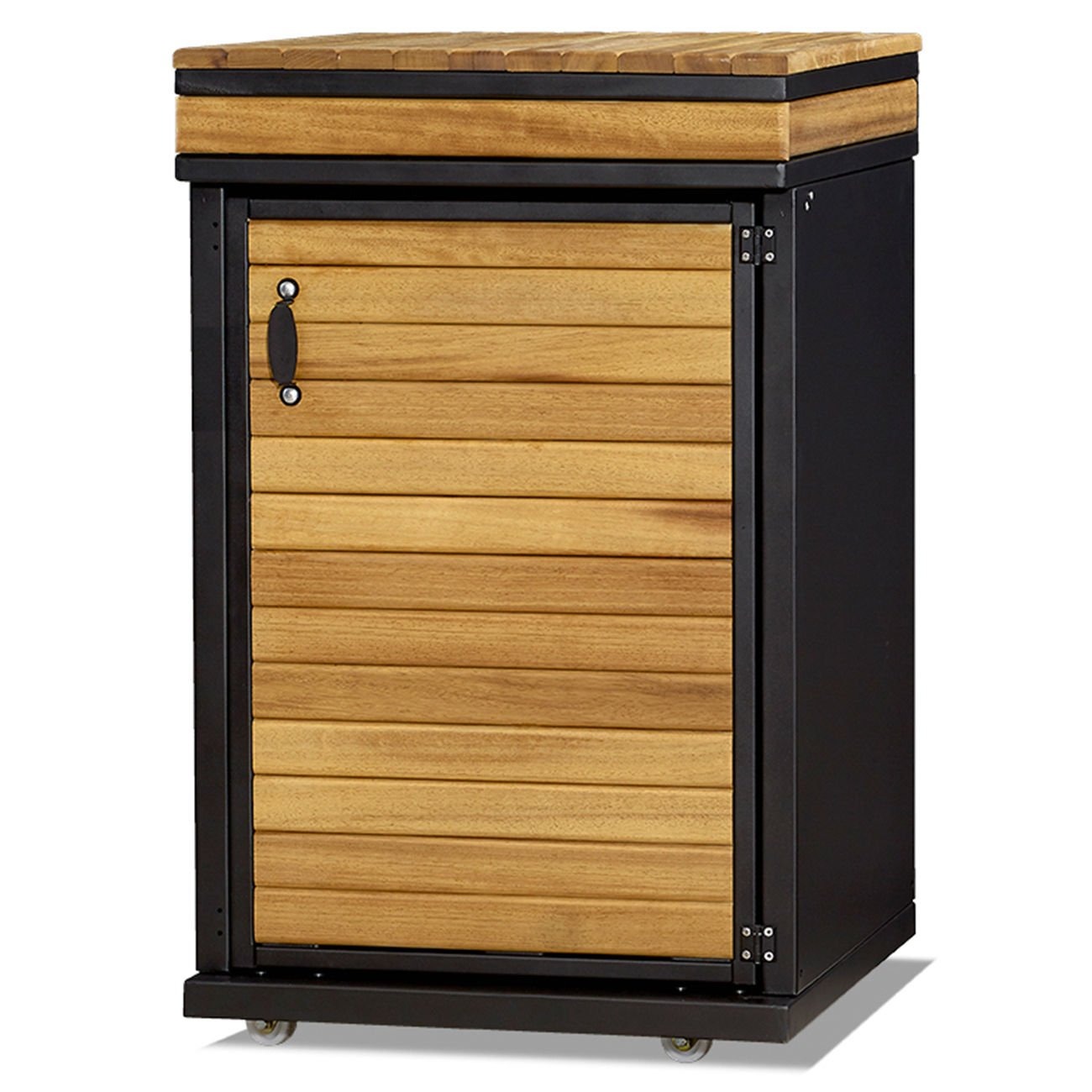 Außenküchenmodul aus Holz in Braun wetterfest und langlebig