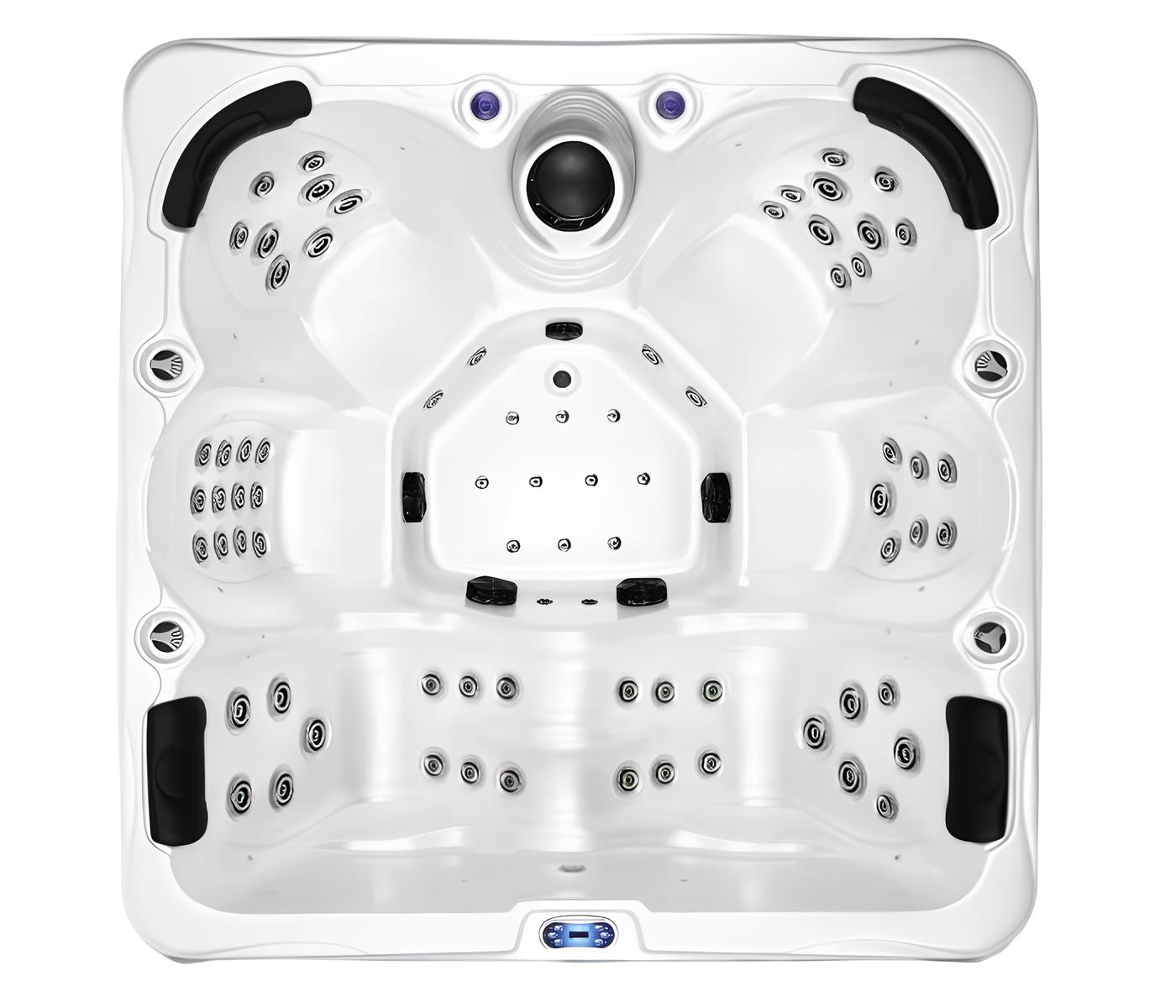 Spa-Bad Whirlwanne Whirlpool Blubberbad Hydromassagewanne Sprudelbad 210x210 cm