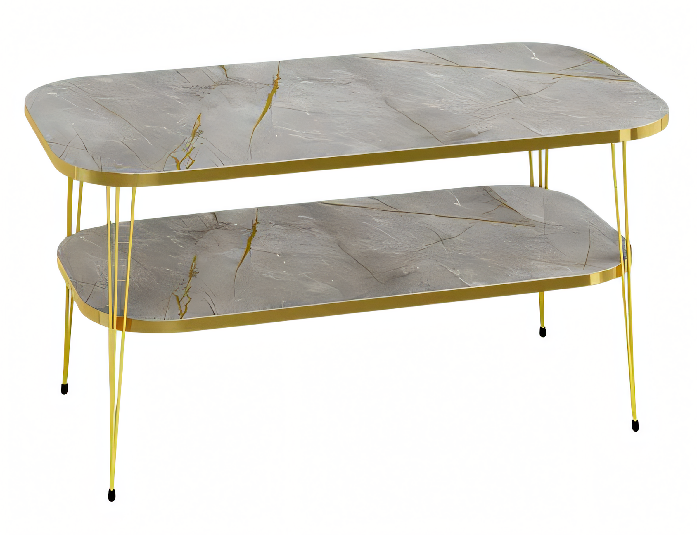 Eleganter grauer Couchtisch aus Holz mit modernem Design