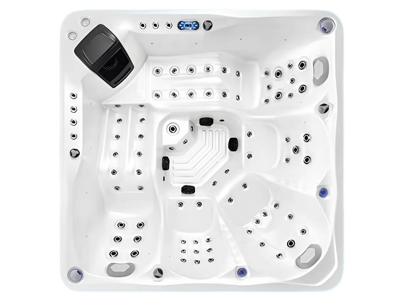 Outdoor-Spa Hot Tub Whirlpool Badefass Thermalwanne Erholungsbecken 210x210 cm