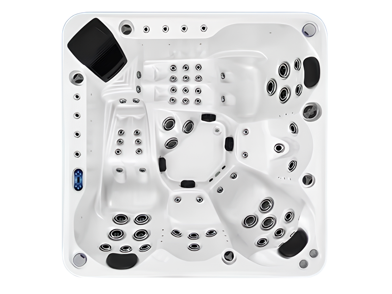 Hydromassagewanne Blubberbad Whirlpool Spa-Bad Whirlwanne 200x200 cm