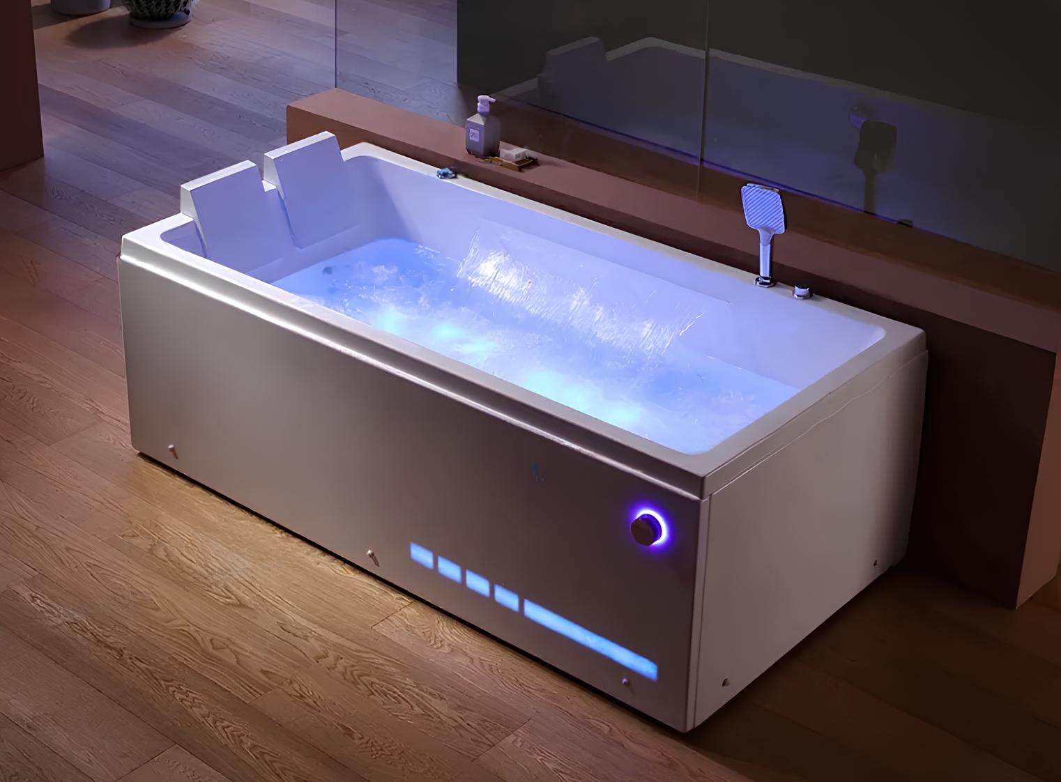 Badewanne Spa-Bad Hydromassagewanne Whirlpool Blubberbad Whirlwanne 180x90 cm