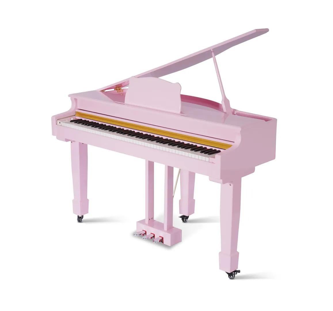 Pinkes Klavier Flügel Digitalpiano Flügelklavier Hochglanz Piano