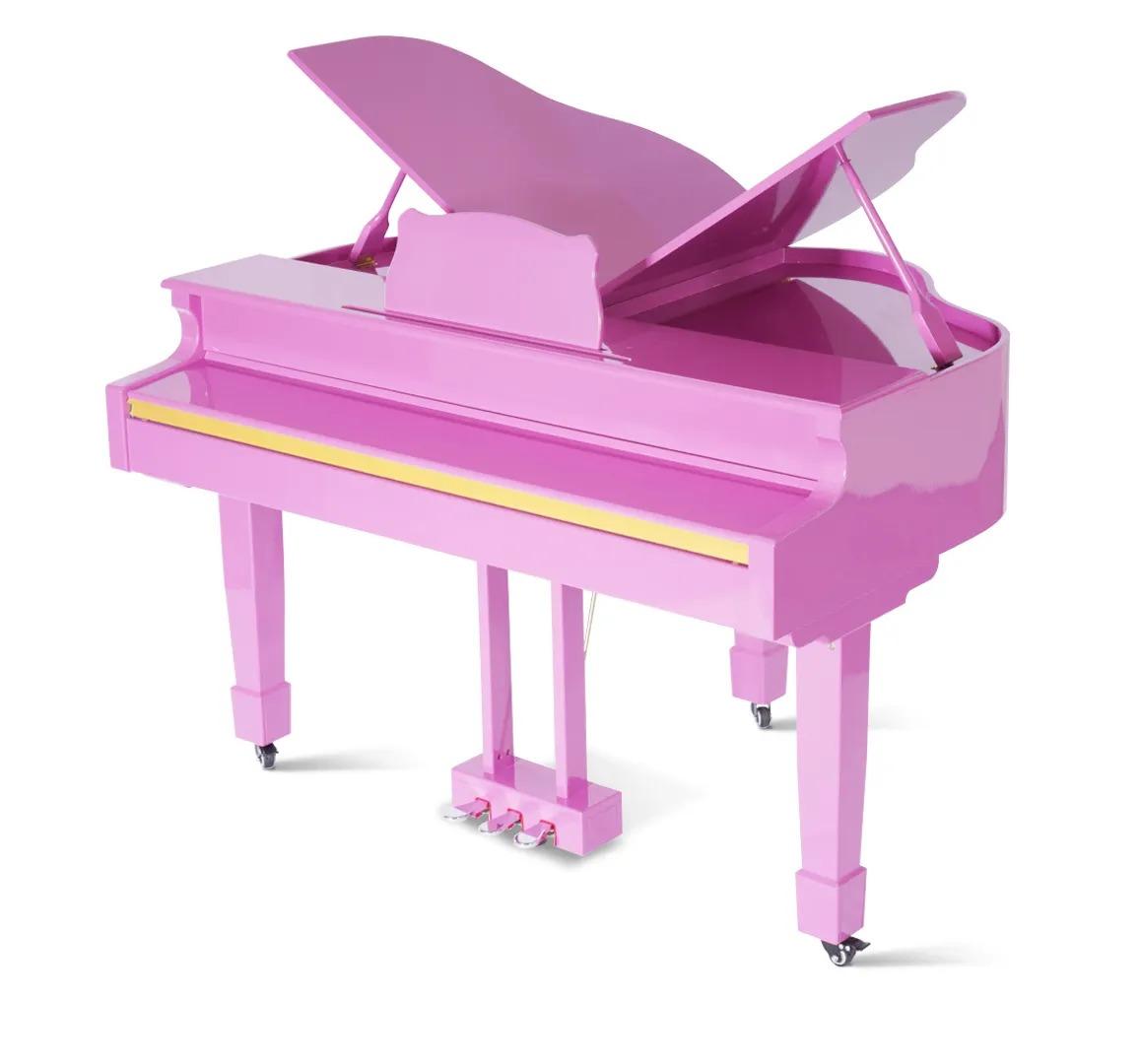 Klavier Digitalpiano Flügelklavier Hochglanz Pinkes Piano Klaviere