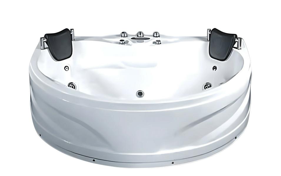 Luxuswanne Hydromassagewanne Badewanne Whirlpool Blubberbad Spa 180x130 cm