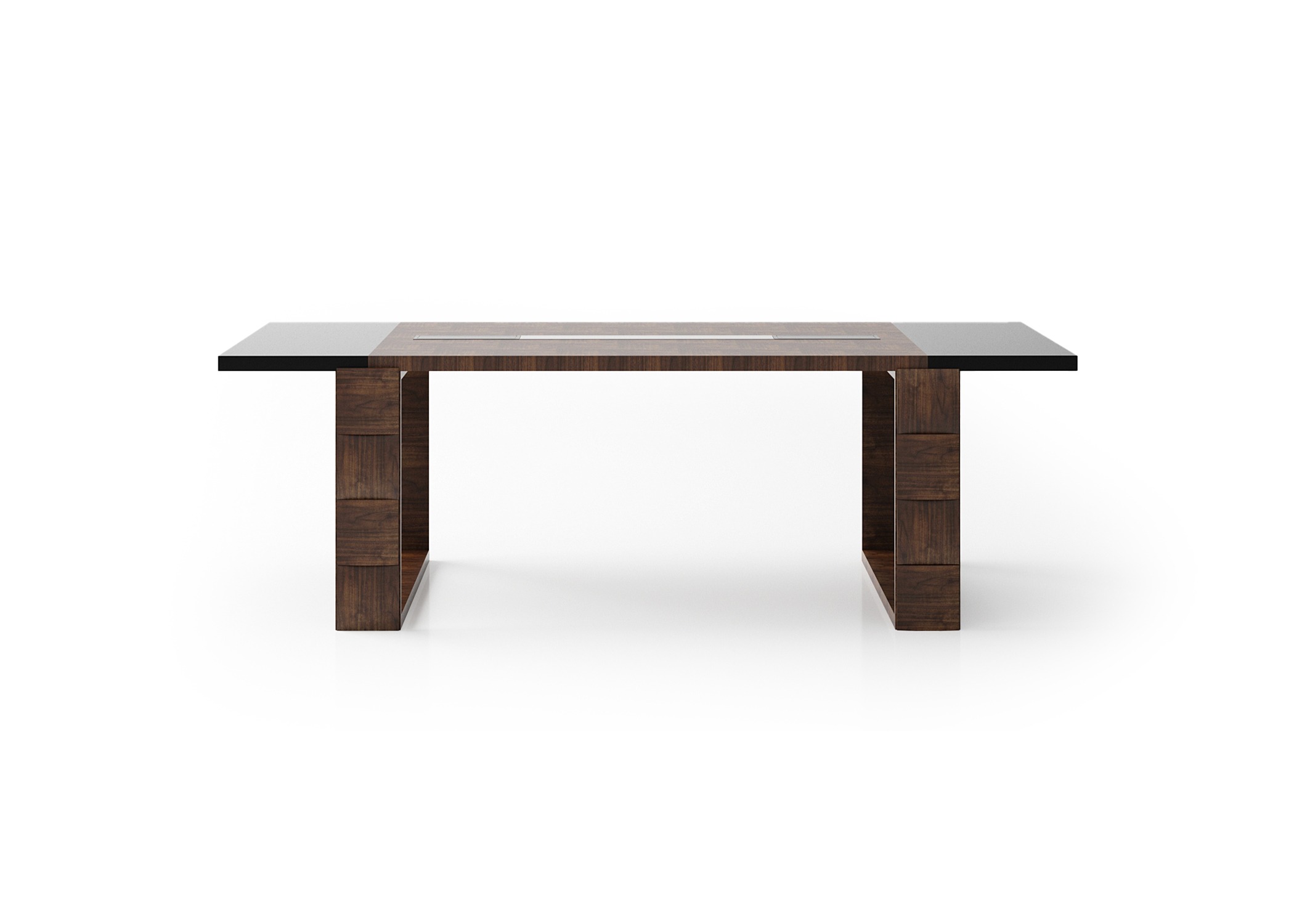 Konferenztisch aus Holz in Braun modern eleganter Design