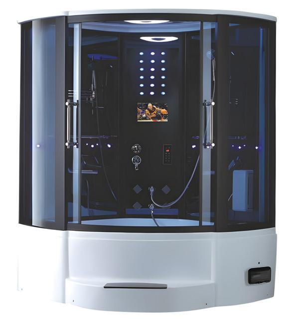 Duschkabine Dampfdusche Duschraum Massageduschkabine Wellnessdusche 150x150 cm