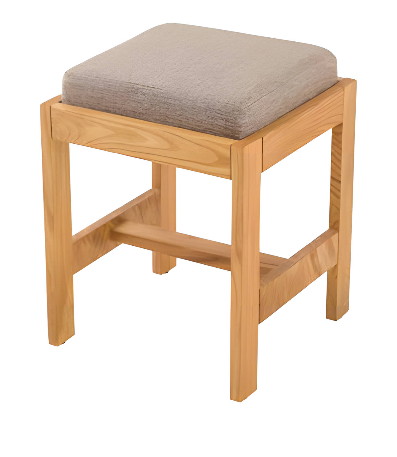 Brauner Holz Hocker modern, vielseitig und langlebig