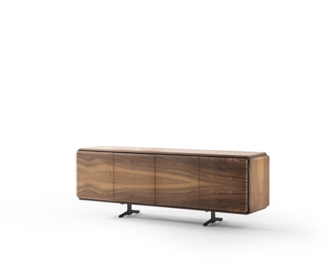 Elegantes braunes Holzsideboard im zeitlosen Design