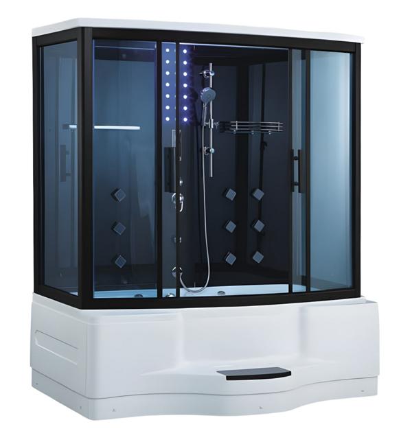 Glaskabine Design-Dusche Komfortdusche Duschkabine Wärmekabine 180x90 cm