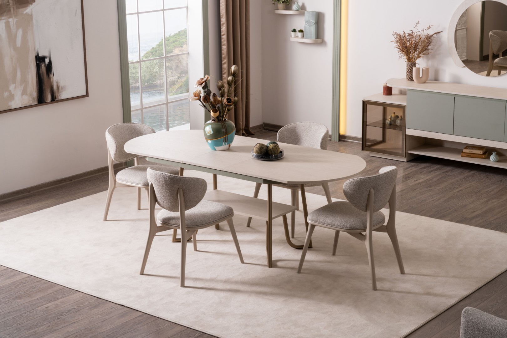 Elegantes Esszimmer-Set – Komfort und modernes Design.