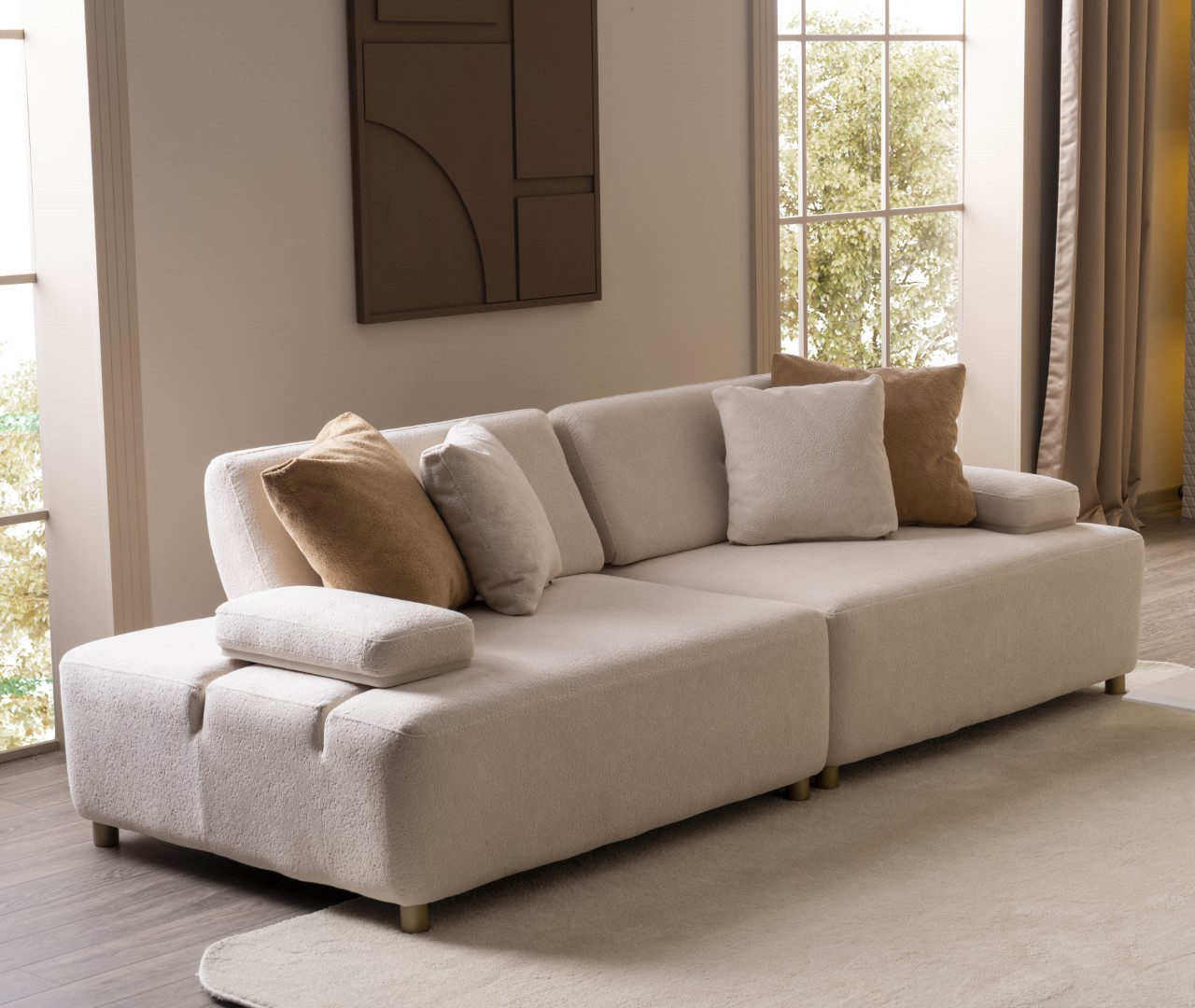 Sofa 3 Sitzer Harmonie von Stil und Komfort im Wohnzimmer