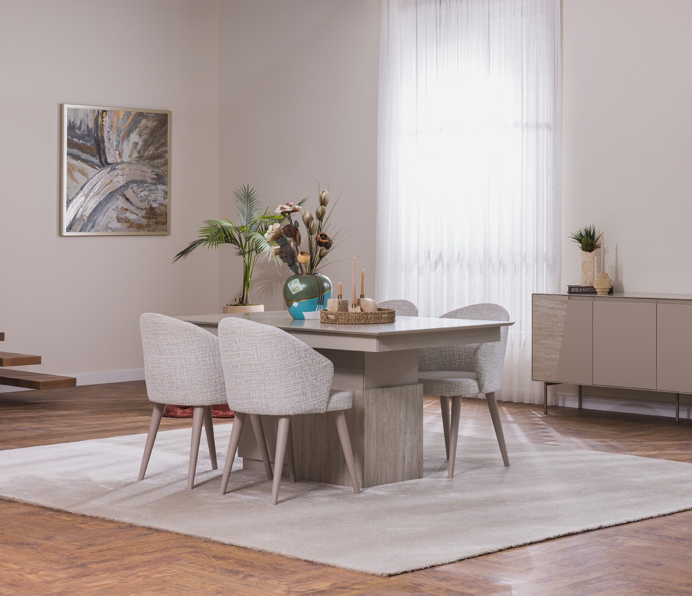 Esszimmer-Set Harmonie von modernem Stil und Gemütlichkeit