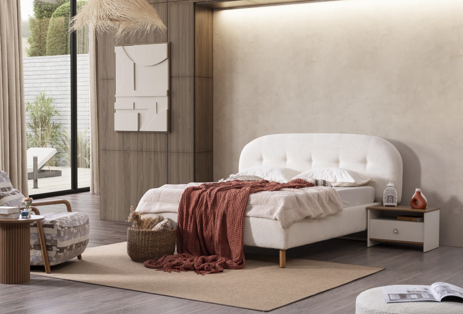 Schlafzimmer-Set Einfachheit und Harmonie für Erholung im modernen Stil