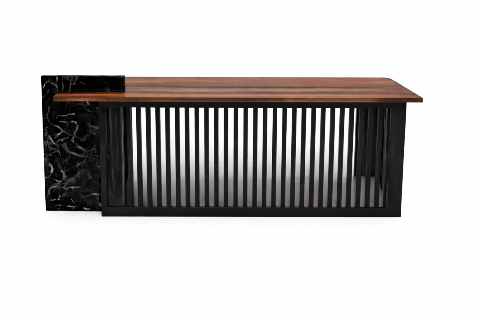 Eleanter Chefschreibtisch Farbe Schwarz Modernes Design Holzrahmen