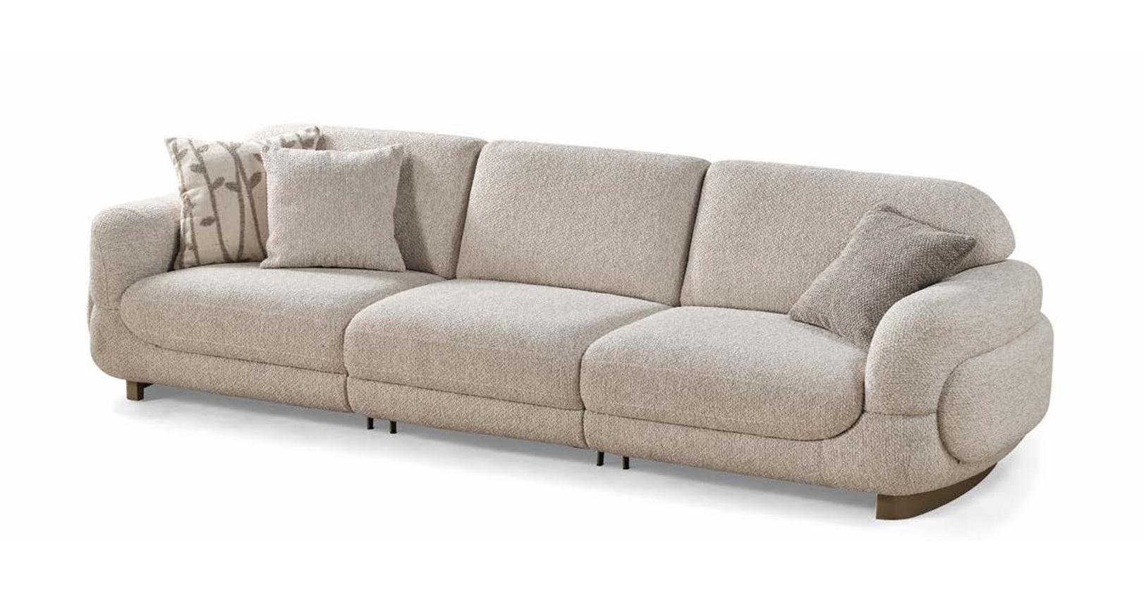 4-Sitzer-Sofa Moderner Stil Weiche Armlehnen Großes Sofa Modular Neu