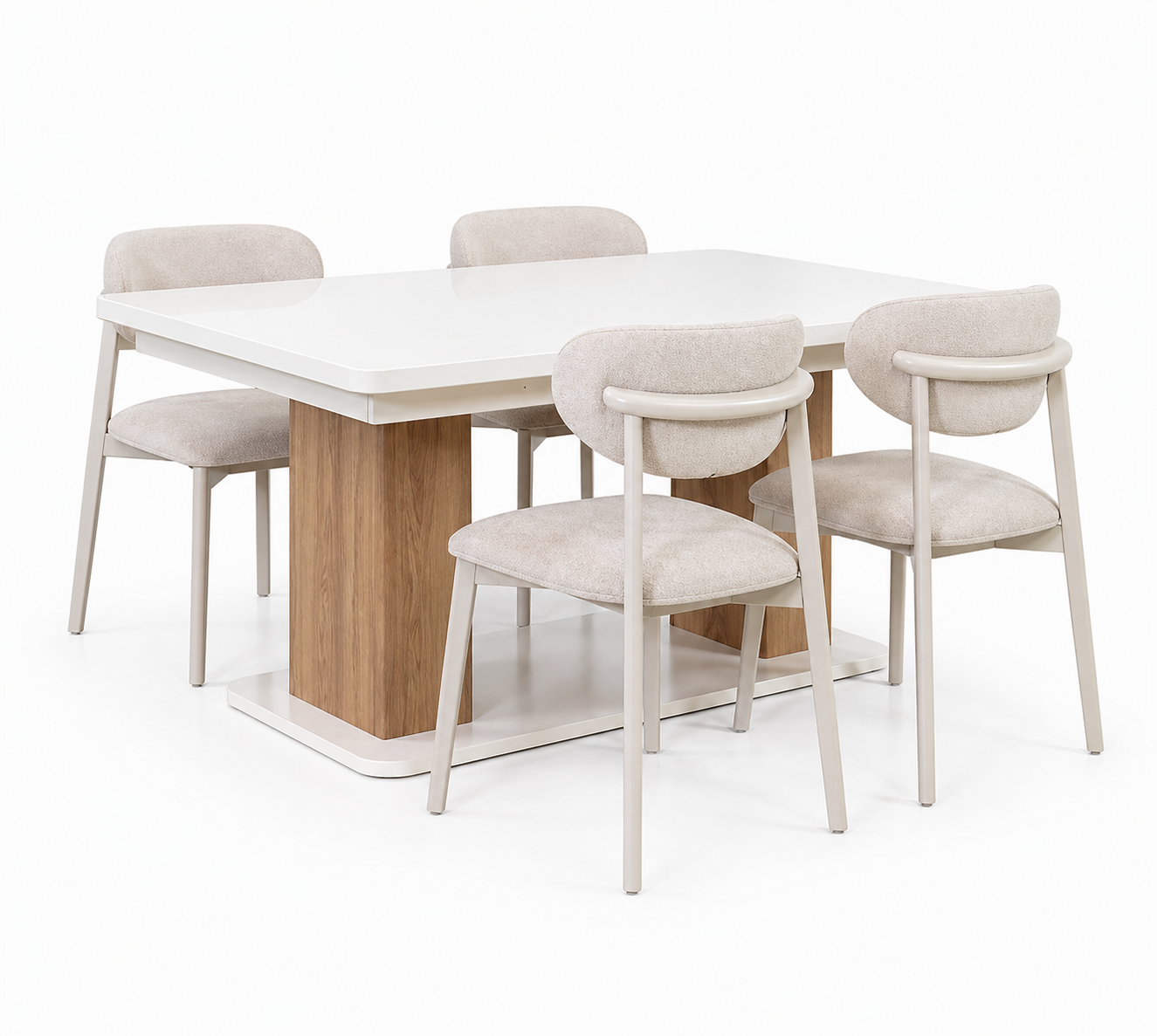 Moderne Esszimmergarnitur Exklusiver Esstisch Designer Polsterstühle
