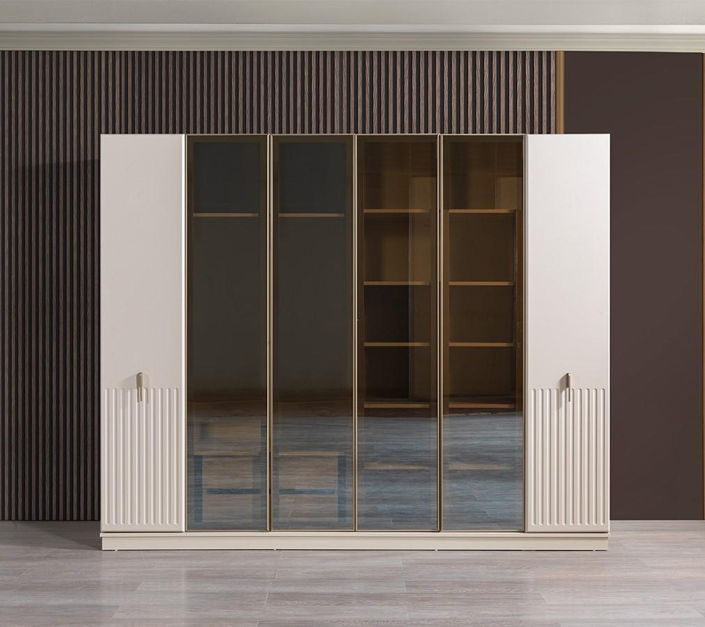 Kleiderschrank Stil modern Farbe weiß praktisch Schlafzimmer geräumig neu