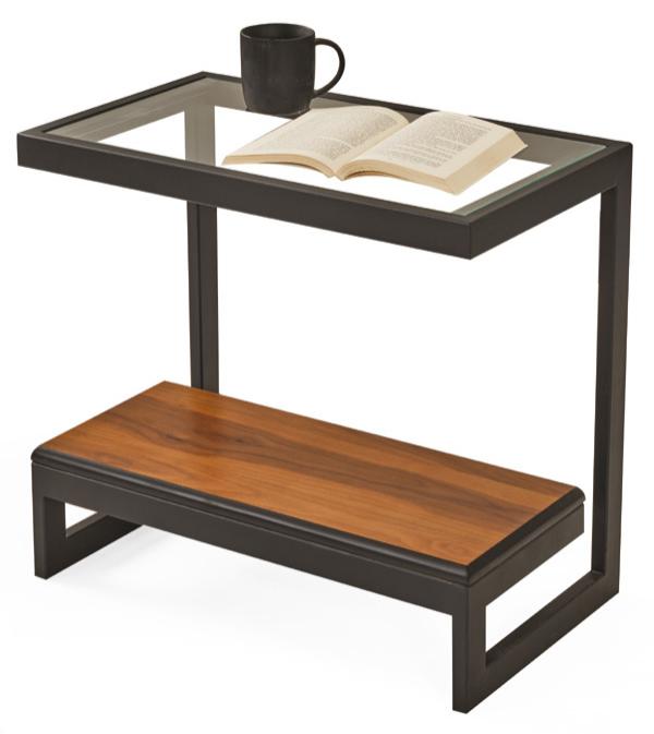 Couchtisch Modern Wohnzimmer Luxus Schwarz Rechteck Holz Glas Neu