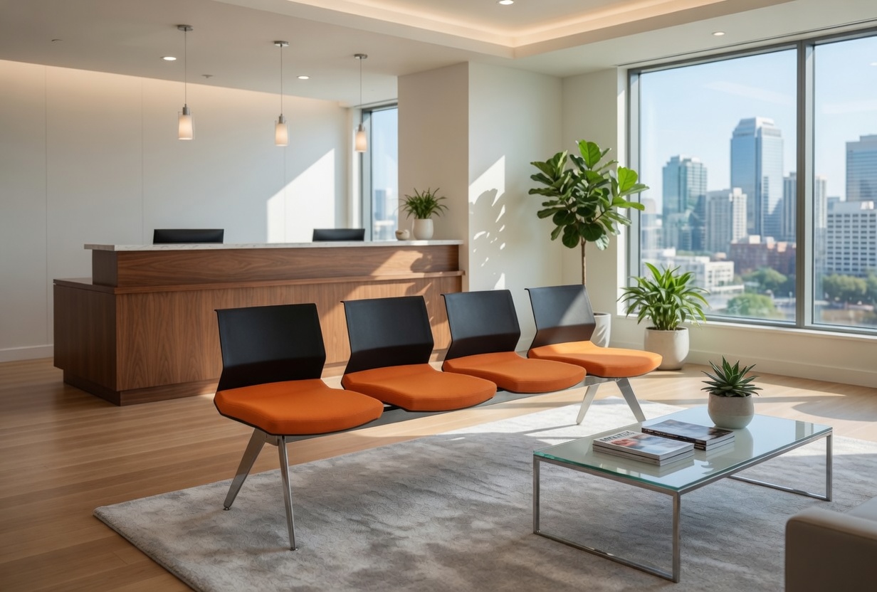 Moderne Büro Sitzbank für Empfang Lounge und Wartezimmer