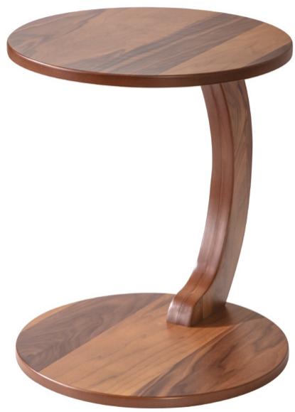 Modern Couchtisch Beistelltisch Wohnzimmer Rund Braun Holz Luxus Neu