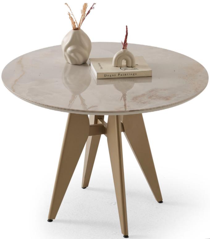 Couchtisch Modern Wohnzimmer Beige Rund Elegant Stilvoll Komfort Neu