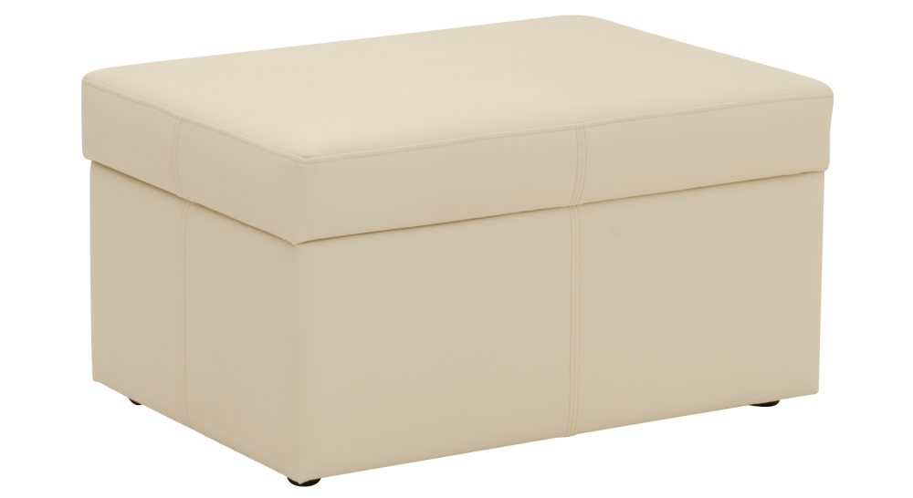 Hocker Sofa Pouf Polster Beistellhocker Fußhocker Ottomane Beige Möbelhocker Sofort