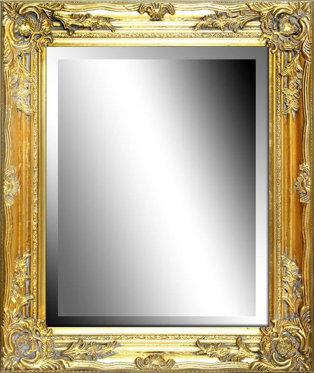 Wandspiegel Antiker Spiegel Standspiegel barock antik  ECHTES HOLZ gold 16889