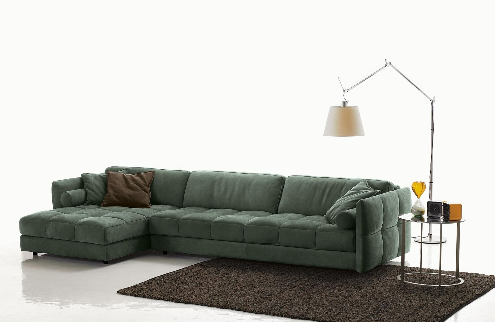 Ecksofa Textil Sofa Polster Ecke Moderne Couch Wohnzimmer L form Design PRIANERA