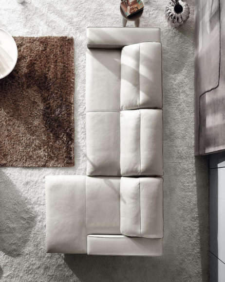 Design Ecksofa L form Couch Polster Leder Sofas Luxus Wohnzimmer Sofa PRIANERA