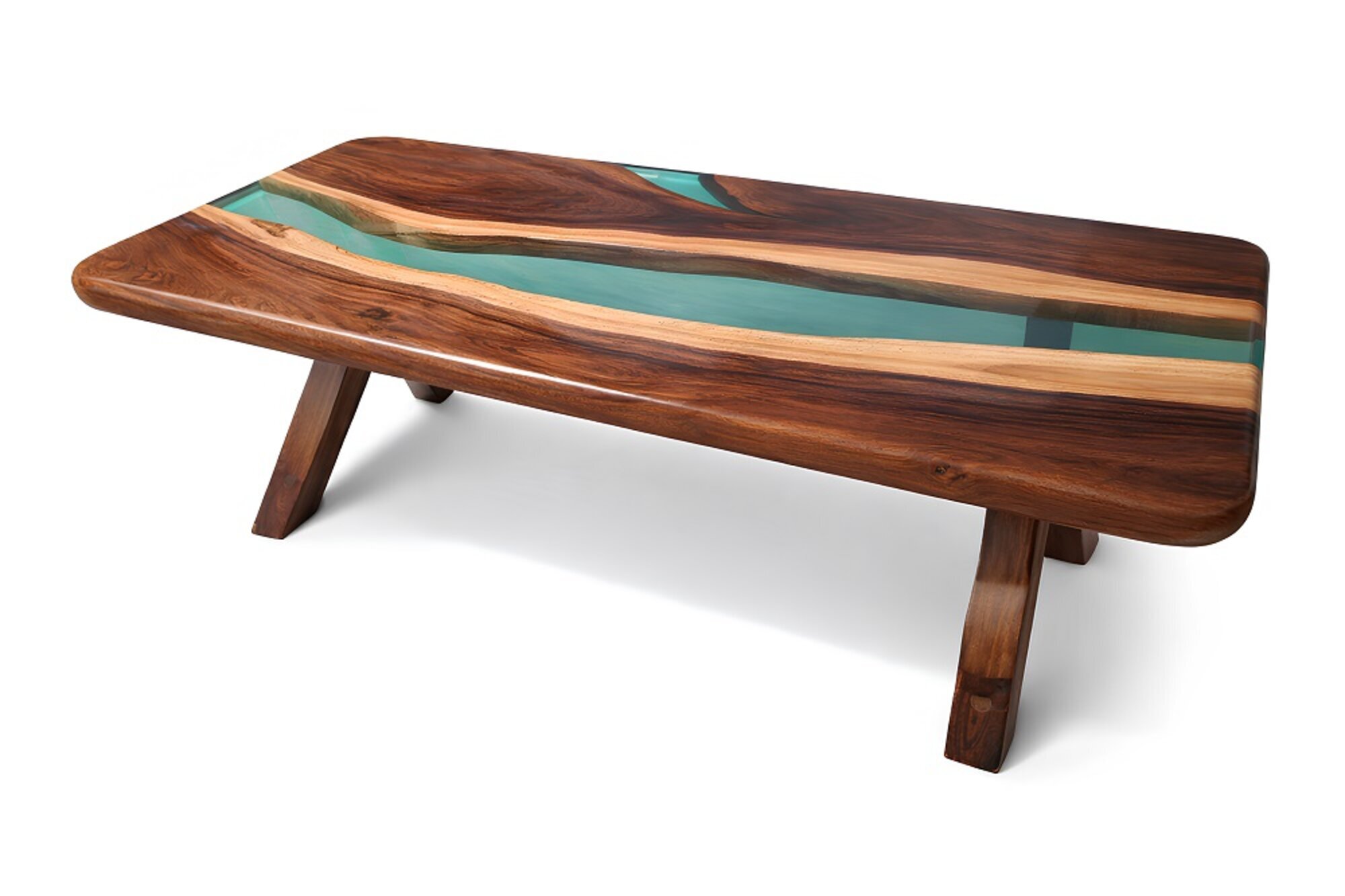 Couchtisch – exklusives Designmöbel mit außergewöhnlicher Harzoberfläche Sofort