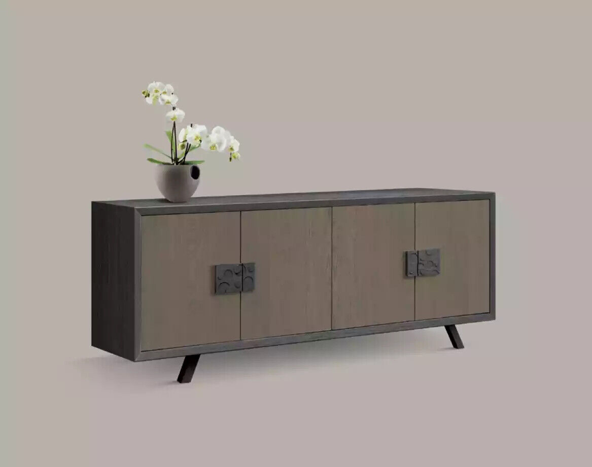 Moderne Graue Kommode Wohnzimmer Sideboard Neue Holz Möbel Anrichte