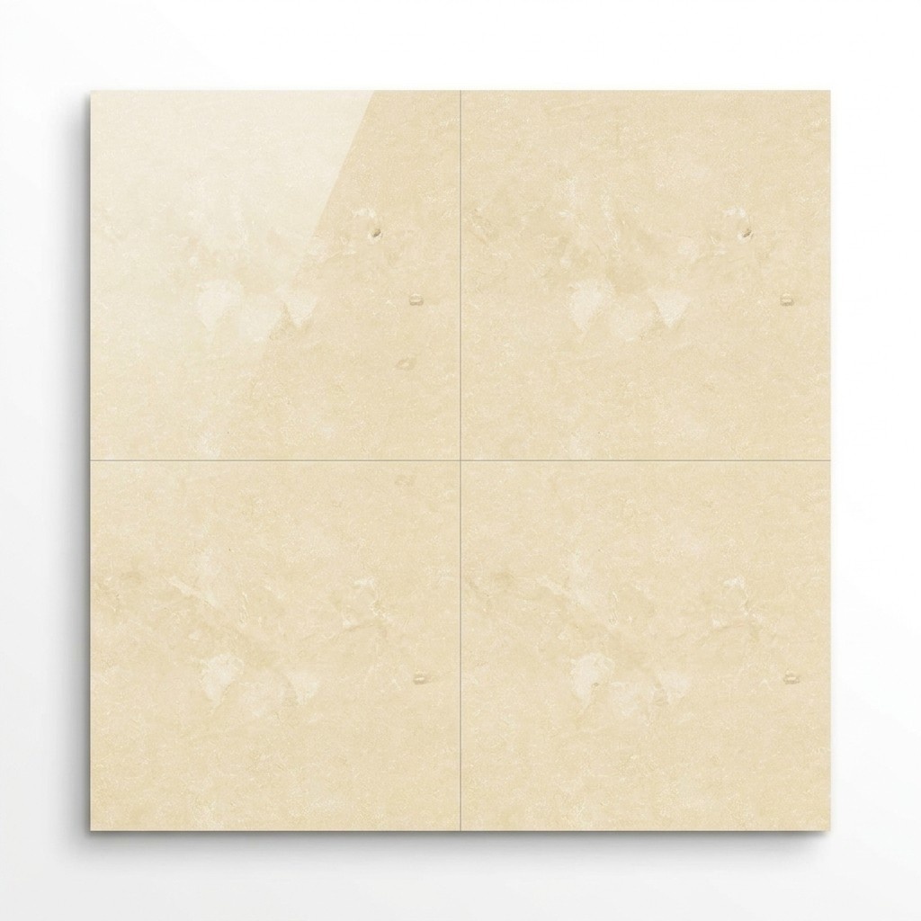 60x60 20m² Luxus Marmor Boden Naturstein Boden Belag Wand Fliesen Crema Fliese