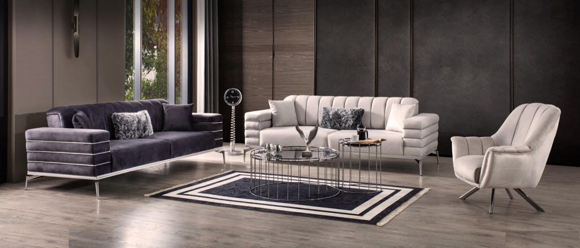 Sofagarnitur 331 Sitzer Luxus Möbel Wohnzimmer Couch Sofa Polster 3tlg.