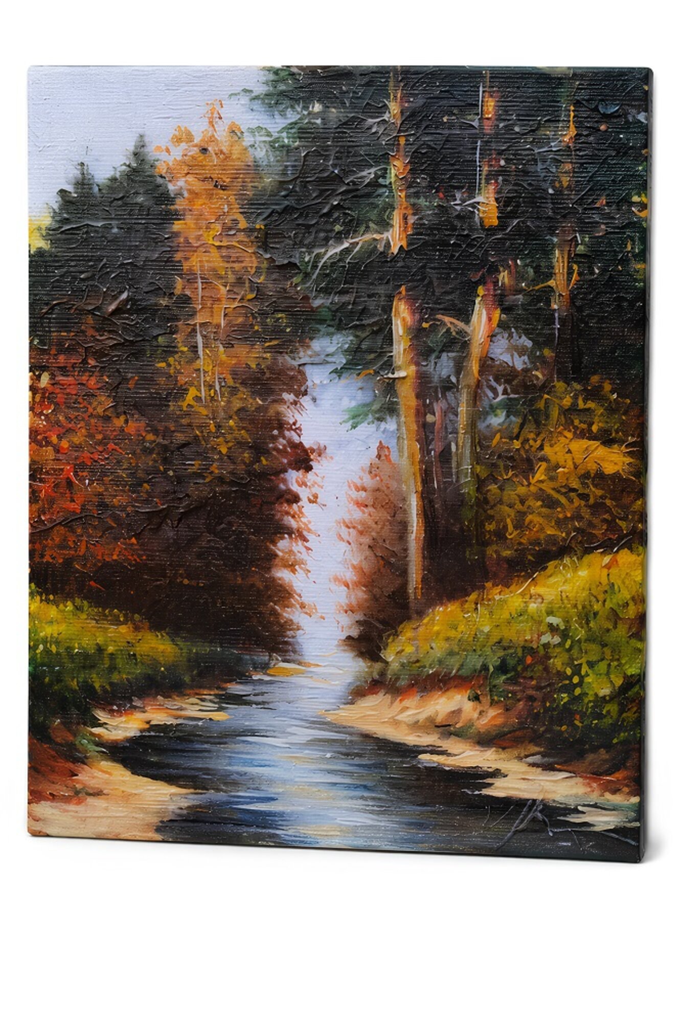 Modernes, handgemaltes abstraktes Ölgemälde auf hochwertiger Leinwand Sofort