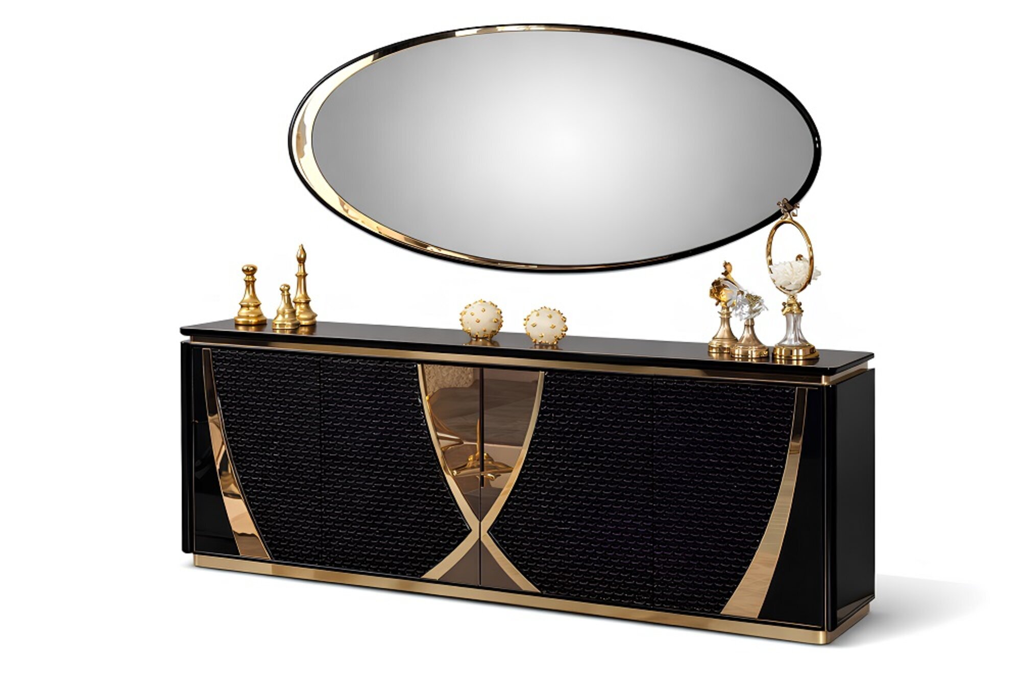 Kommoden Gruppe Konsole Schränke Modern Neu Garnitur Set 2tlg Spiegel Sofort