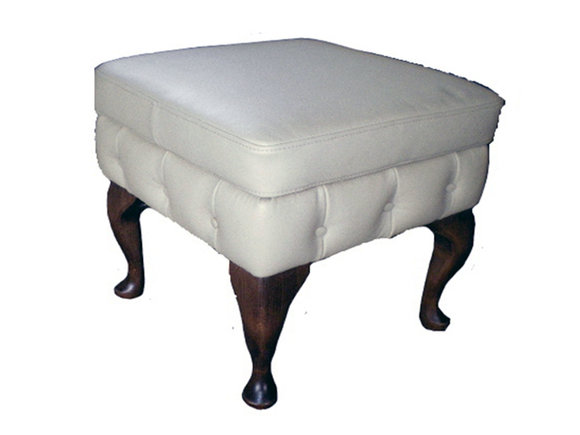 Hocker Chesterfield Beistellhocker Ottomane Couch Leder Stoff Textil