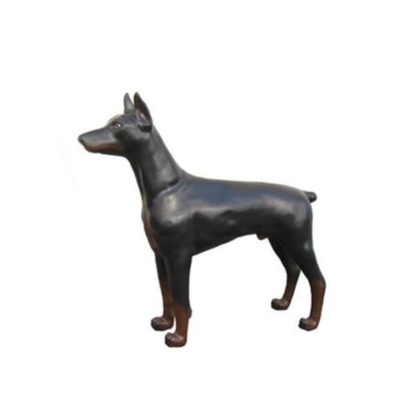 Dobermann hund attrappe Einbruchschutz Kampfhund Hund Dekoration