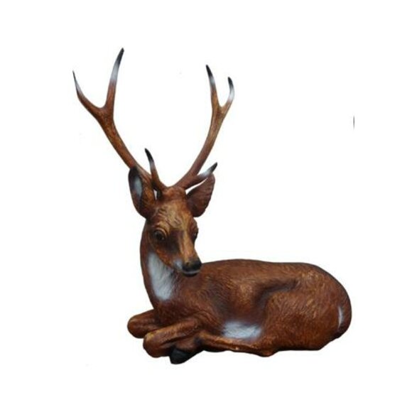 Figuren Skulptur Garten Dekoration Deko Skulptur Statue Rehkitz Hirsch