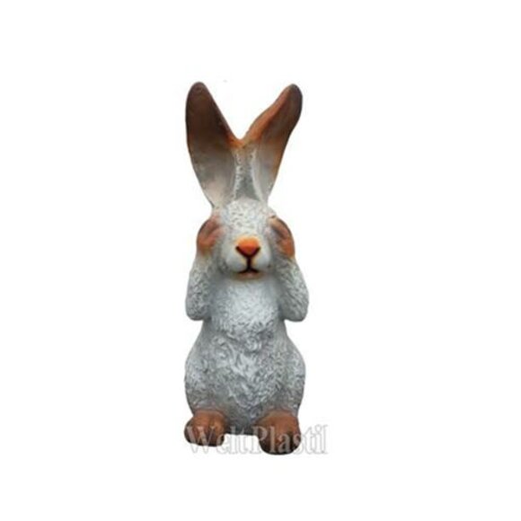 Hase Lustig Figur Statue Garten Dekoration Skulptur Deko Skulpturen
