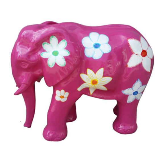 Moderne Dekoration Skulptur Elefant Figur Kunststoff Statuen Deko Statue