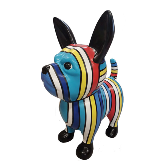 Abstrakte Figur Statue Design Dekoration Skulptur Deko Hund Garten
