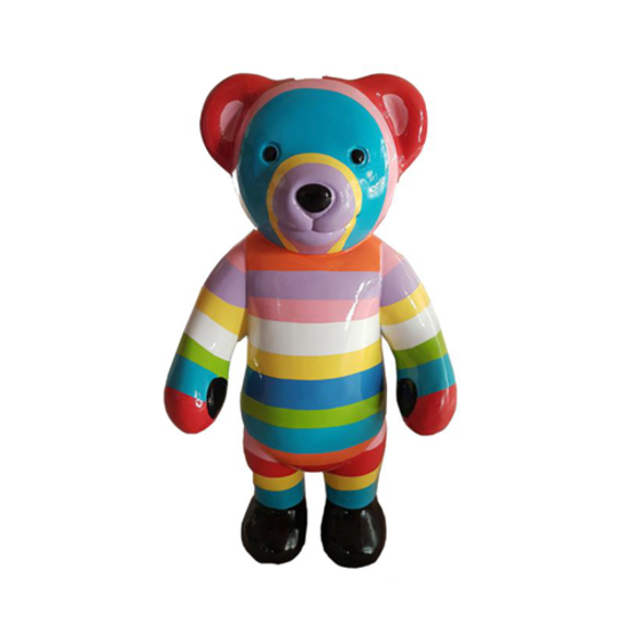 Abstrakt Teddy Figur Statue Skulptur Deko Garten Design Statuen Dekoration