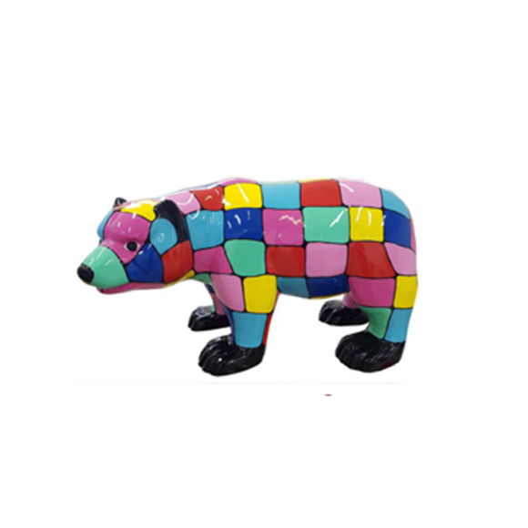Design Dekoration Figur Bär aus Kunststoff Garten Skulptur Statuen