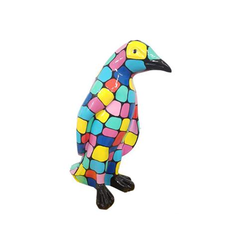 Moderne Figur Pinguin Kunststoff Skulptur Dekoration 90cm Deko Figuren