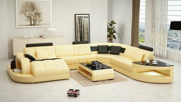 Wohnlandschaft Ecksofa Polster Couch Sofa Eck Garnitur Multifunktion