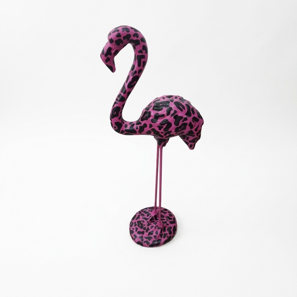 Abstrakt flamingo Figur Statue Skulptur Garten Design Statuen Dekoration
