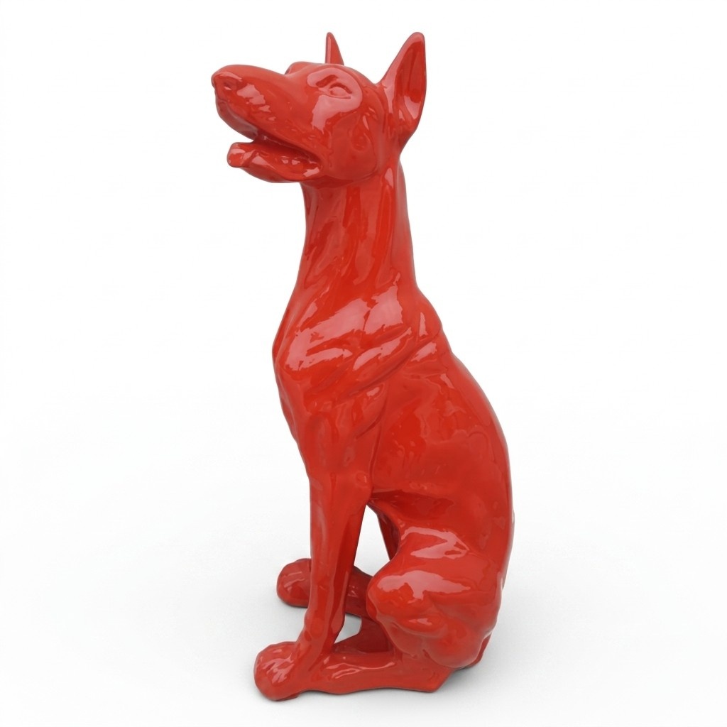 Abstrakt Hund Figur Statue Skulptur Deko Garten Design Statuen Dekoration