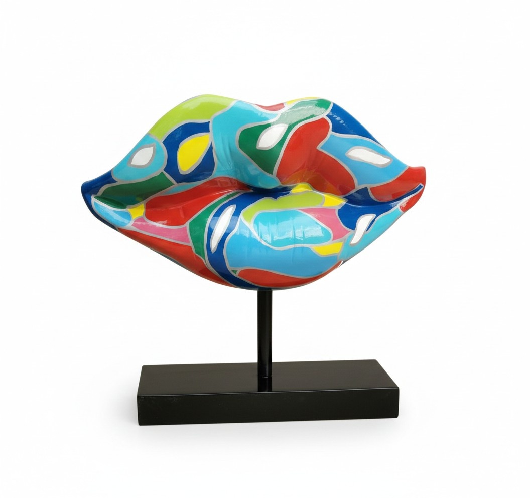 Abstrakte Deko-Stil Statue Popart Lippe hell gefärbt volle Höhe Modernist kaufen | jvmoebel.at